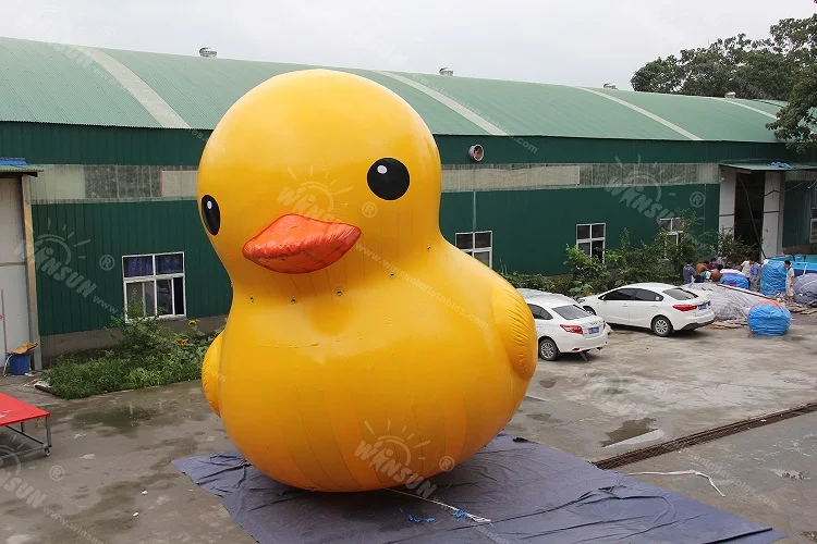 Newest giant yellow inflatable duck  advertising duck pond inflatable inflatable rubber duck