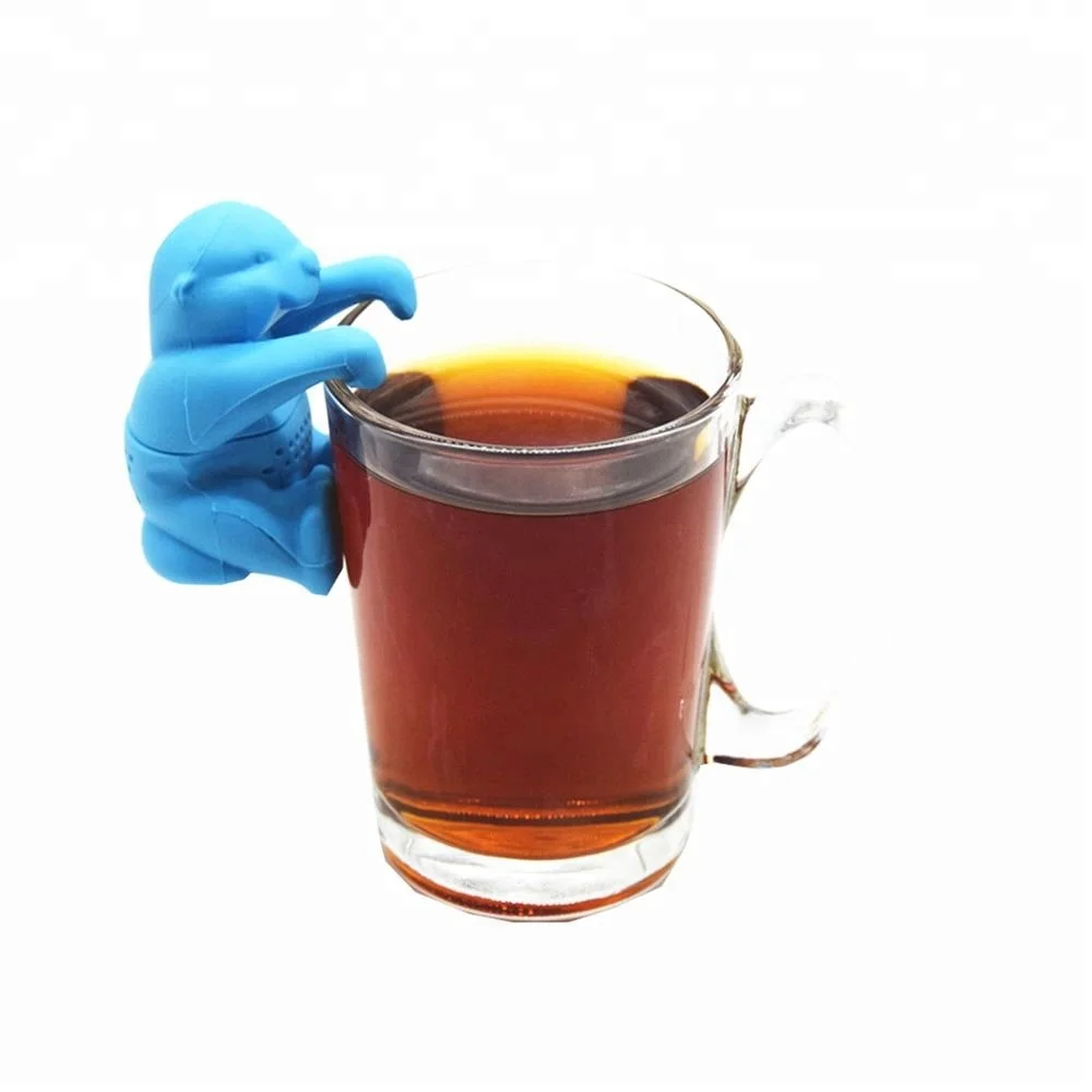 Food Grade Approved Novelty Silicone Otter Tea Infuser,Reusable Otter Loose Leaf Tea Bag Holder