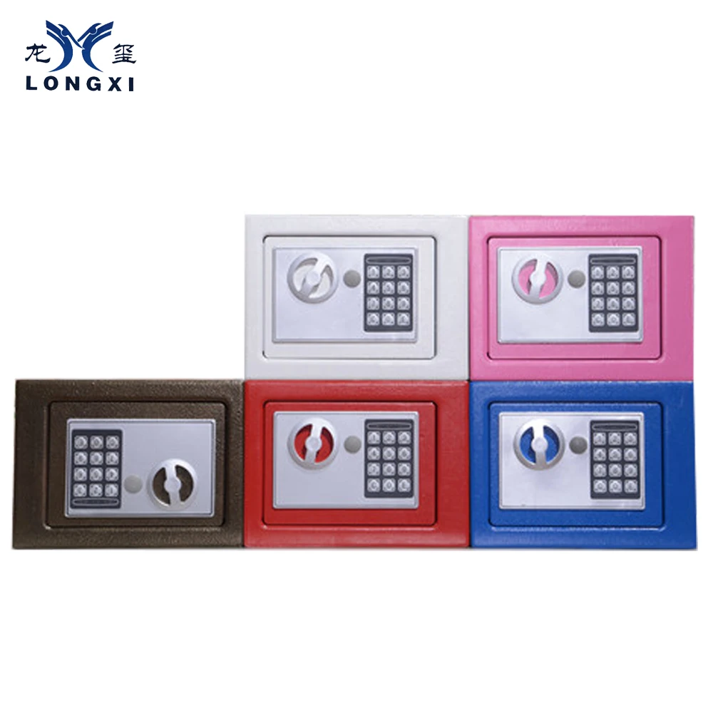 new design mini metal Safe deposit box/steel electronic safe box locker