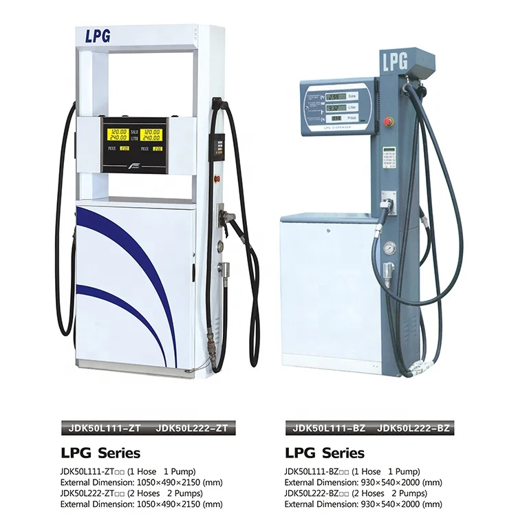LPG Series one pump single auto shutoff nozzle gasoline station equipment electronic solenoid valve fuel dispenser