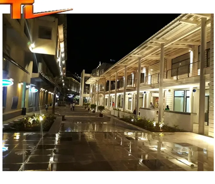 Guyana steel structure big shopping prefab house