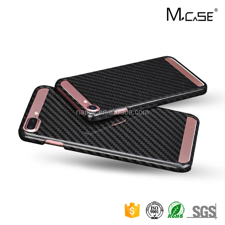 Материковая Часть китая Поставщик Защитный Стильный Углеродного Волокна Задняя Крышка для iphone 7 Плюс