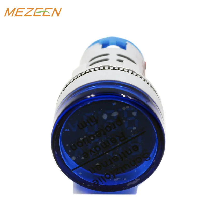 factory low price AD16 22mm mini digital led indicator light with voltage meter 70V-450V