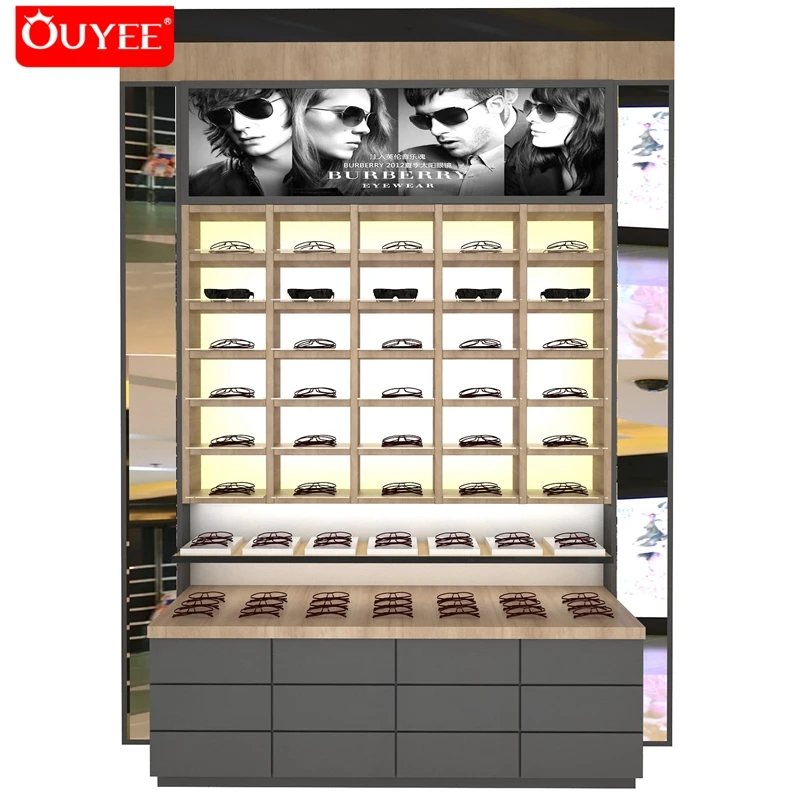 Simple Optical Store Design Display Showcase Eyeglasses Cabinet For Shop Decoration