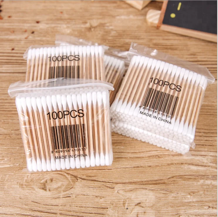 200pcs bamboo cotton buds for ear cleaning