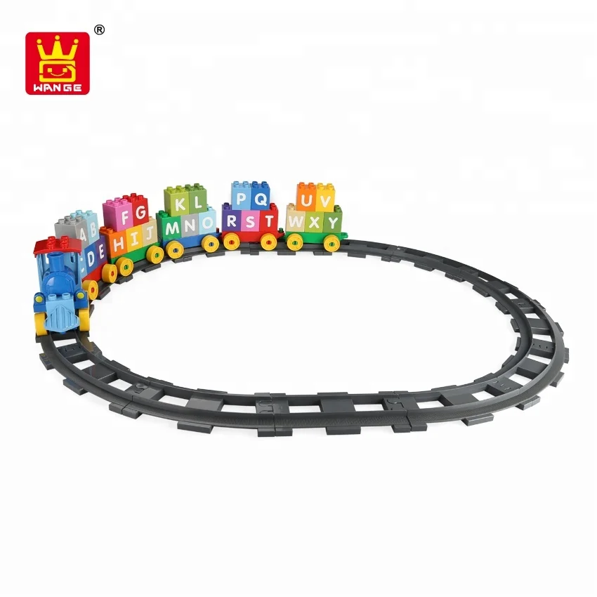 Wange Alphabet Train preschool educational toys building blocks toy baby early education