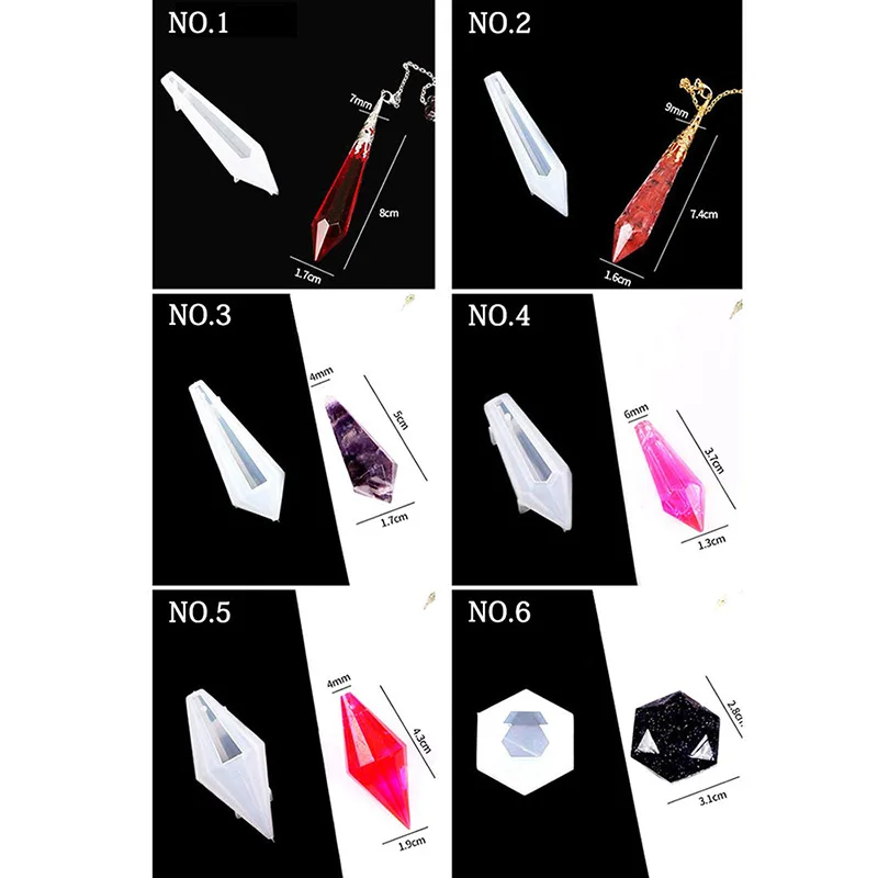 Формы для смолы, силиконовые формы для эпоксидной смолы, формы для литья подвесок, для подвесок, сережек, изготовление ювелирных изделий для поделок своими руками, 13 шт.