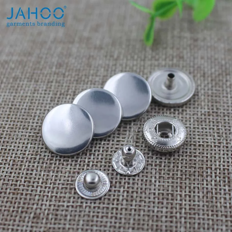 10mm 12mm 15mm 18mm 20mm Brass Press Snap Stud Buttons Fastener