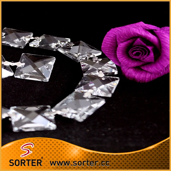 Crystal bead chain garland curtain light bead crystal curtain for decoration