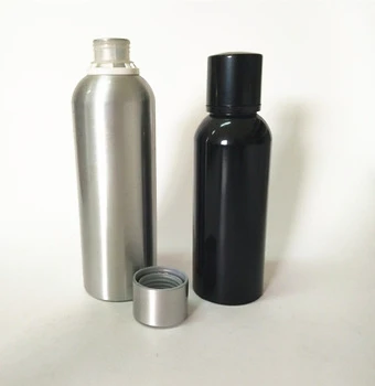 Custom black aluminium perfume bottle container 30 ml with aluminium cap