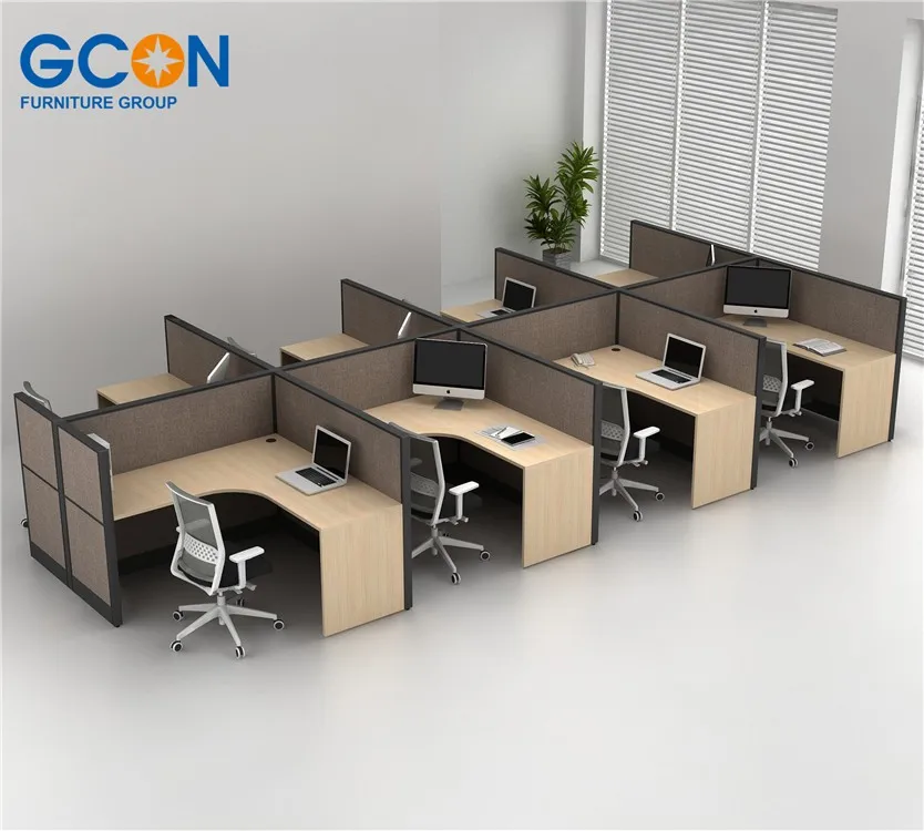 factory supply office furniture 120 degree modern office workstation desk