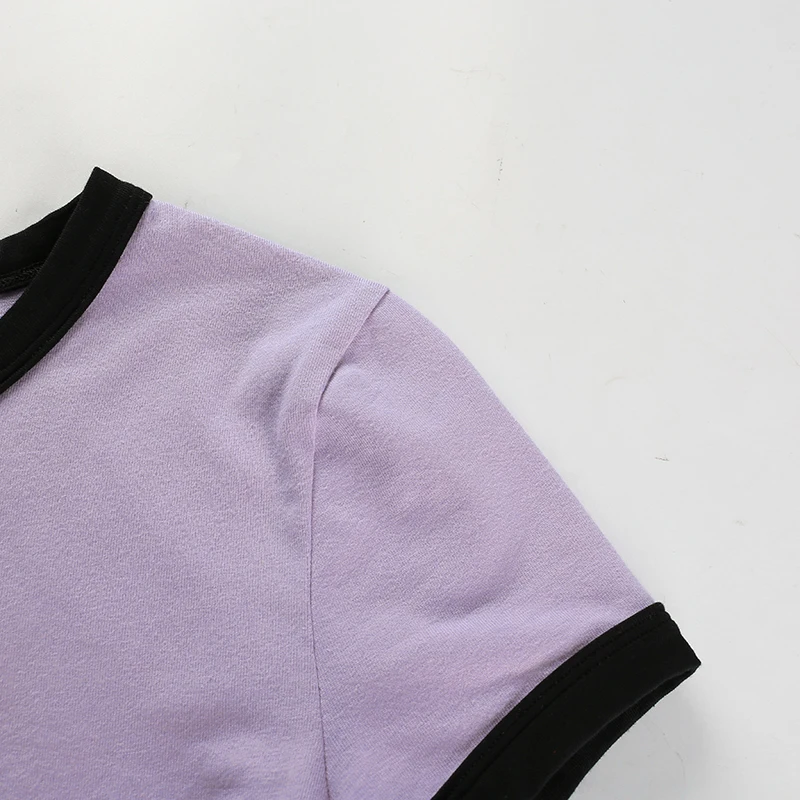 
Wholesale Fashion Design Women Conjoined Sexy Tshirt Print Undershirts Tight Conjoined Coat Render Unlined Upper Garment 