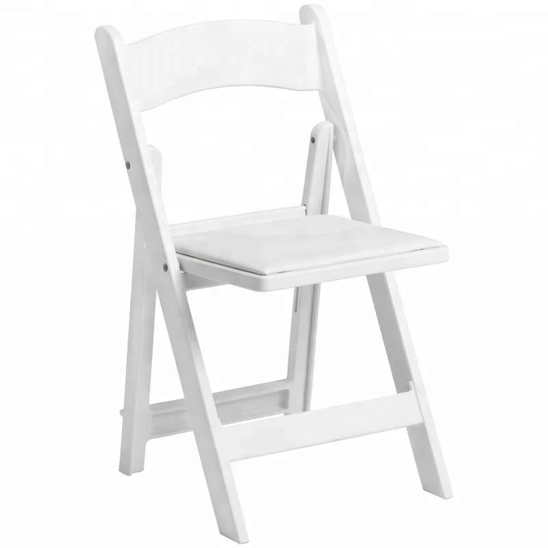 Awesome plastic white folding wimbledon wedding event chair