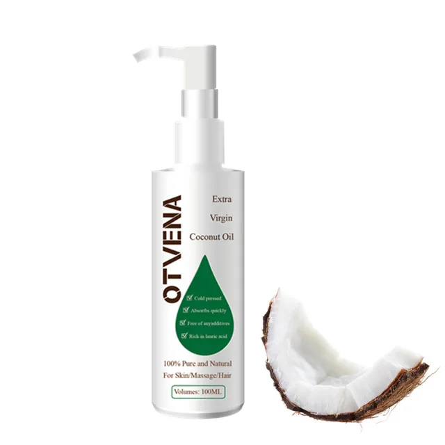 Пустая бутылка для ухода за волосами OTVENA, чистое натуральное кокосовое масло для ухода за кожей