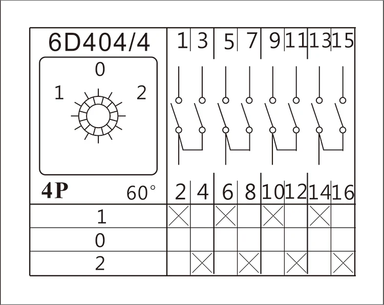 LW26-125 1-0-2 4P 125A custom 2 3 4 5 6 7 positions rotary switch