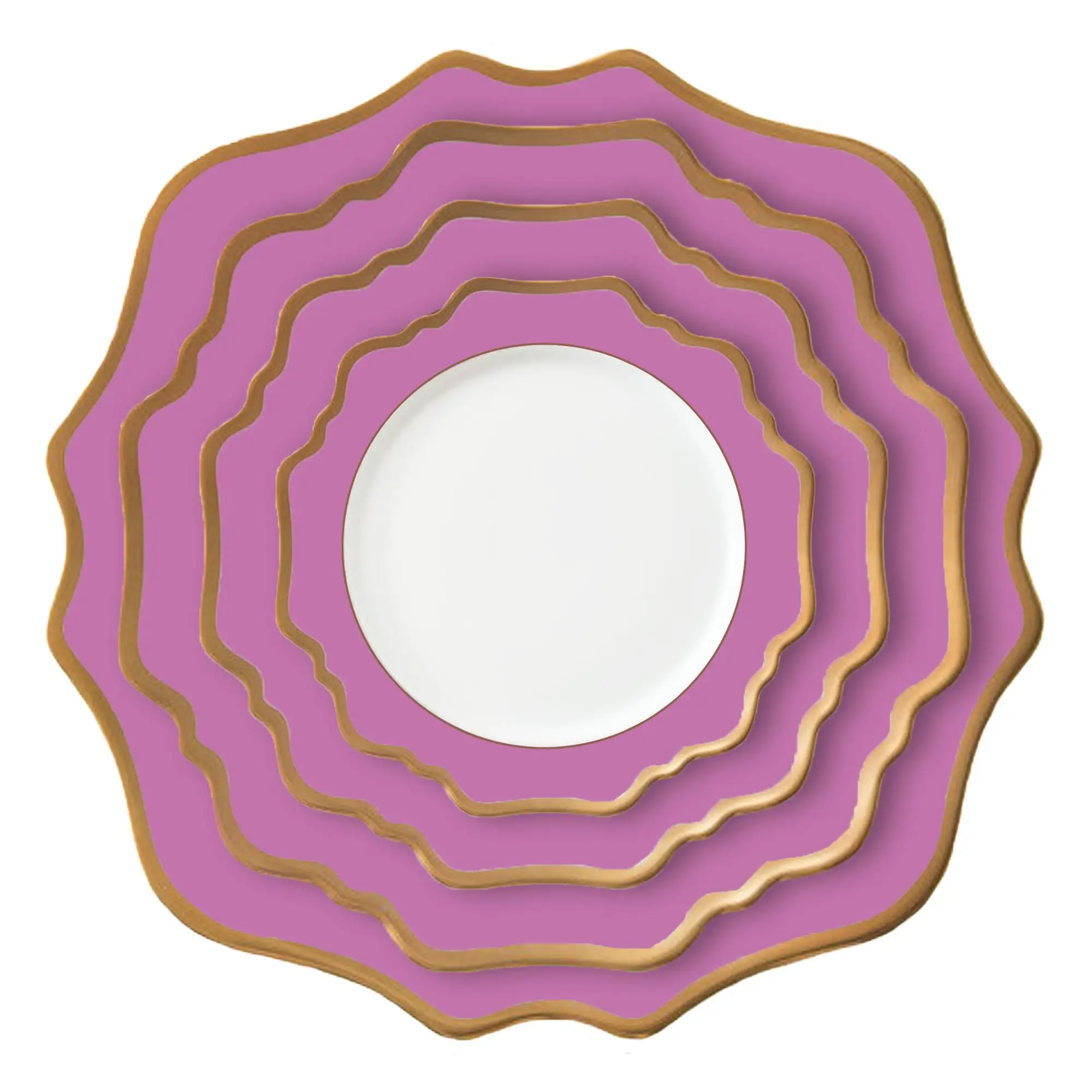 Оптовая Продажа партия роскошные золотые подставочная тарелка класса люкс 13 дюймов подставочная тарелка с покрытыем цвета чистого 24 каратного золота обод