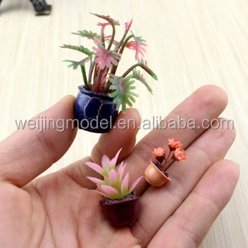 0.8-2cm mixed mini color model flower, scale plastic mini artificial flowers for sales