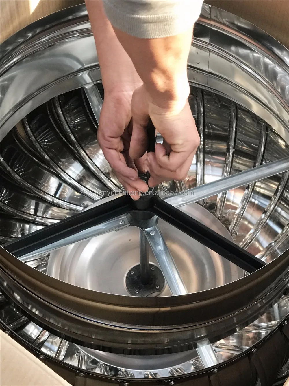 qingzhou non-power roof turbine ventilation fan without power/ automatic non electric ceiling fan