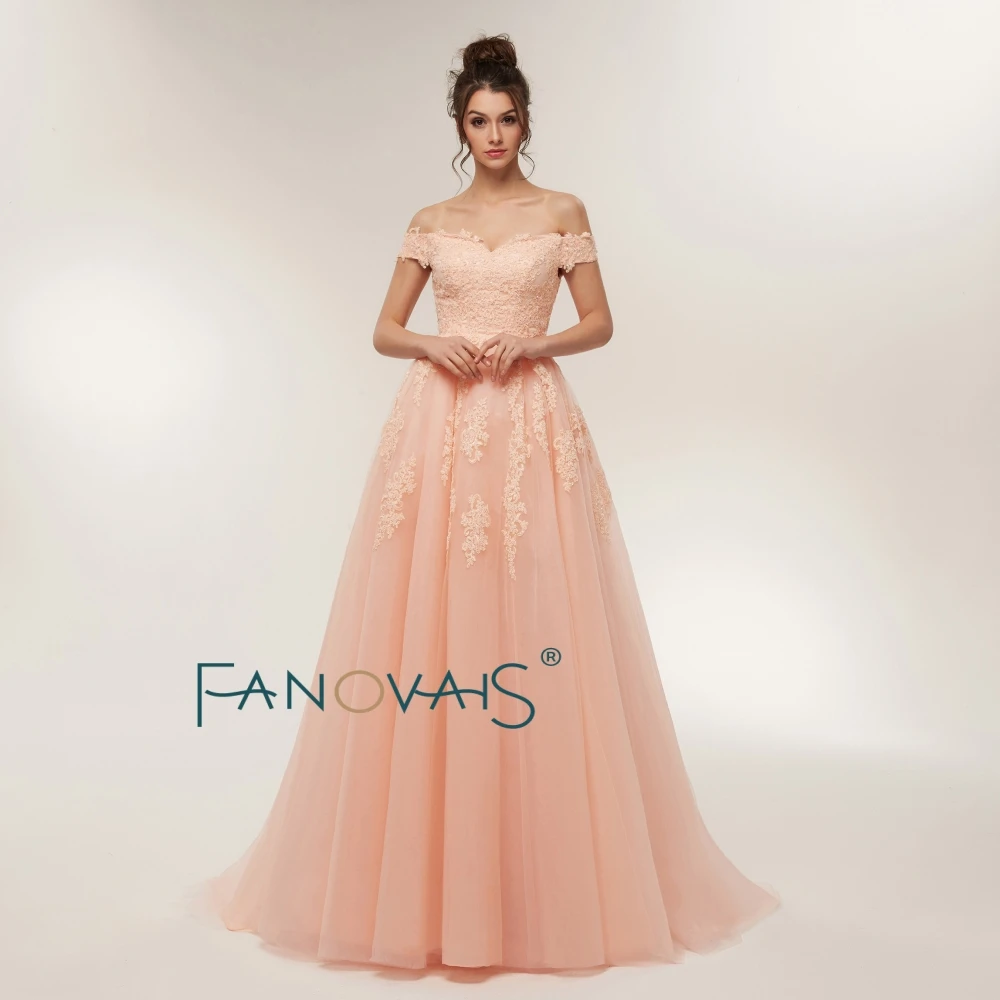 Ruolai BSY003 Off Shoulder Long Party Evening Dress