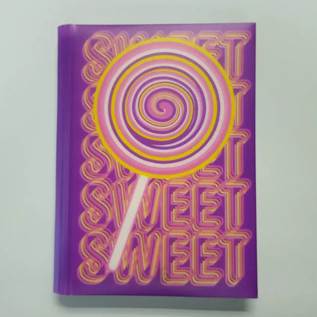 
Lighting up with versatility gift personal article colorful thin shiny journal to light your feeling and life 