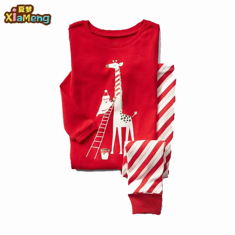 
Hot Sale Long Sleeves Home Wear Boys Suits Children Clothes Children 100% Cotton Pyjamas 