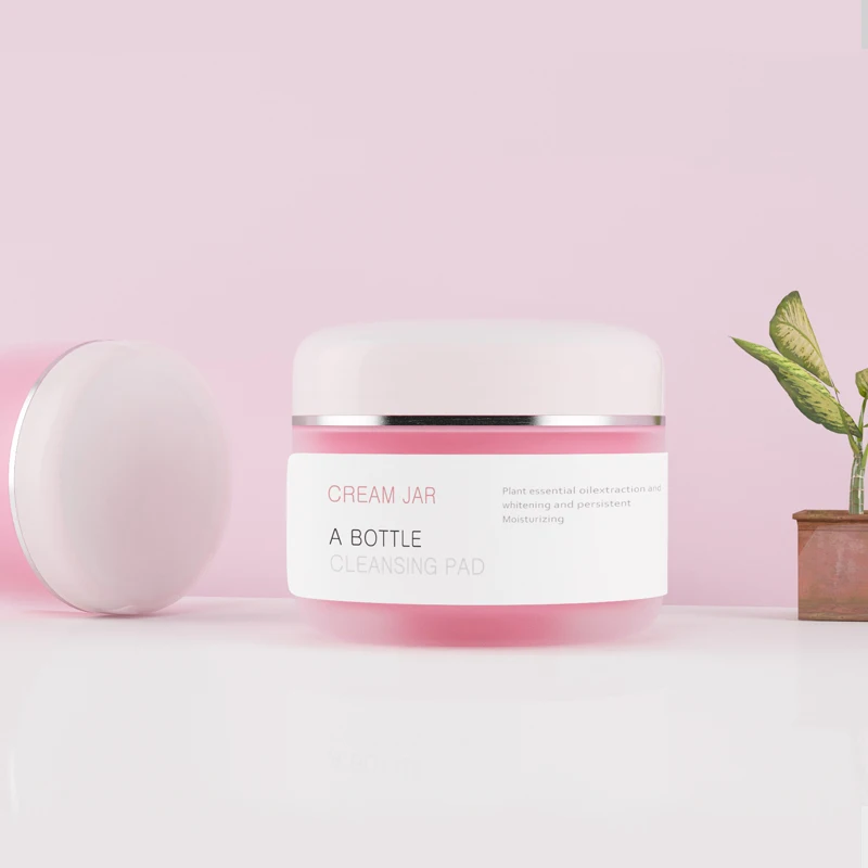 
PP pink frost plastic lip scrub balm cream jar with lid 30g 50g 100g 150g for skin care powder cosmetic body butter container 