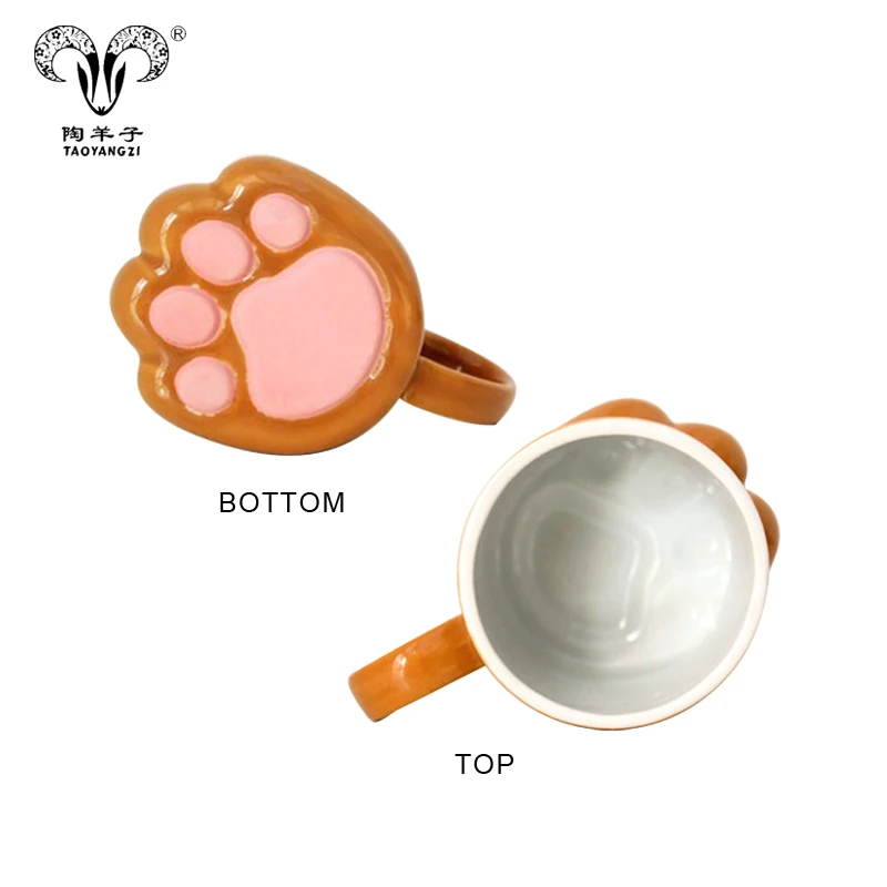 Creative 3D  Cat Claw Cup Hot Sell Cat Coffee Mugs Paw Shape Coffee Mug Ceramic Mugs