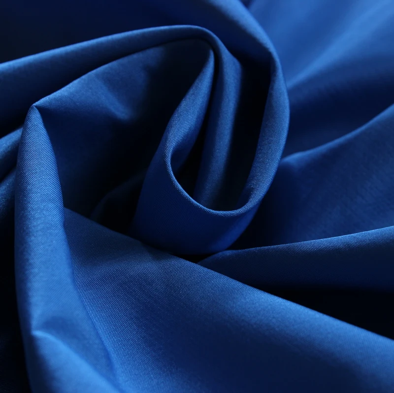 240 T Royal blue Pongee composite knitted fabric