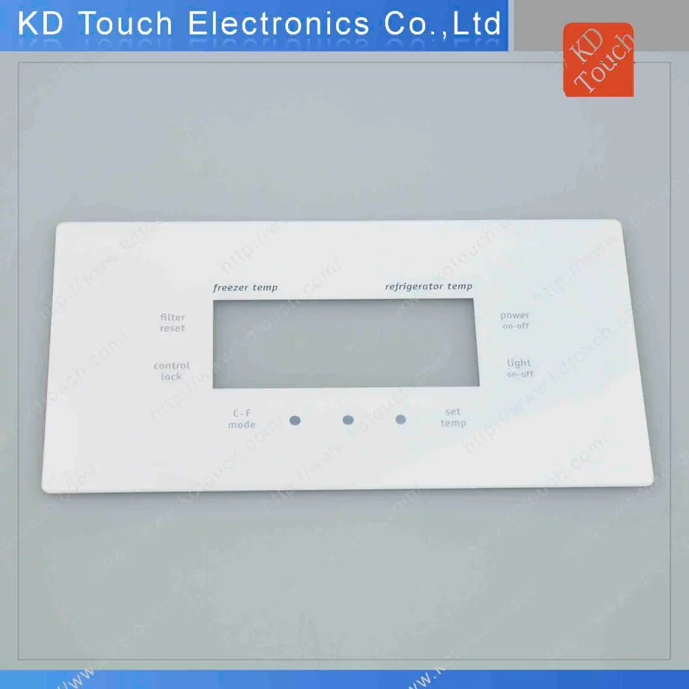 custom embossed membrane keyboard overlay graphic control with 3m adhesive