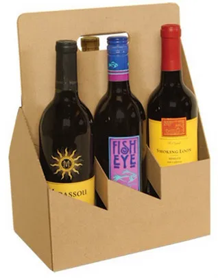 
Custom dimension and print Guangdong factory 6 bottle cardboard box for beer 