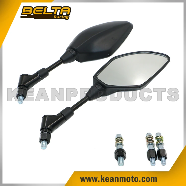 
Black Rear Mirrors Back Mirrors In PP & Steel Rod With E-Mark Certification For MT-07 / MT-09 KMT-107 