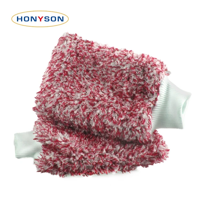 Высококачественная безвредная для автомобиля Лаковая Безворсовая супер мягкая высокая впитывающая многофункциональная Роскошная митенка из микрофибры для мытья автомобиля