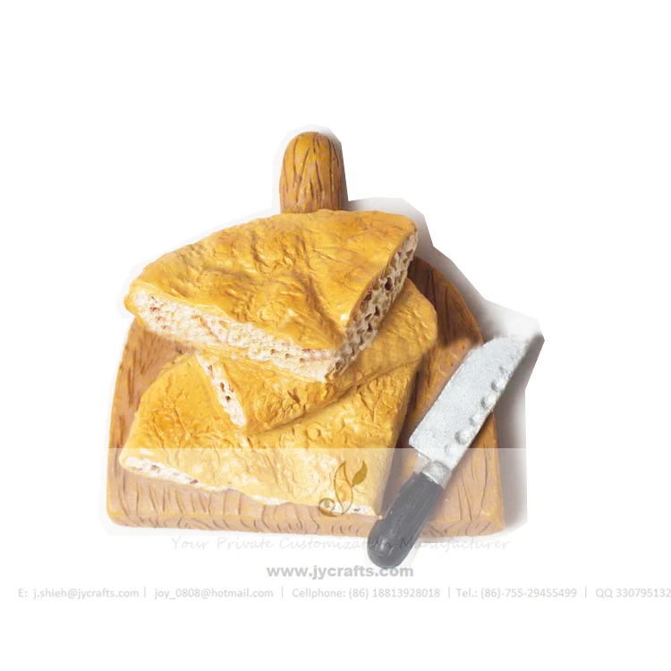 Fake Food Baguette Bread Resin 3d Fridge Magnet for Kitchen Decor