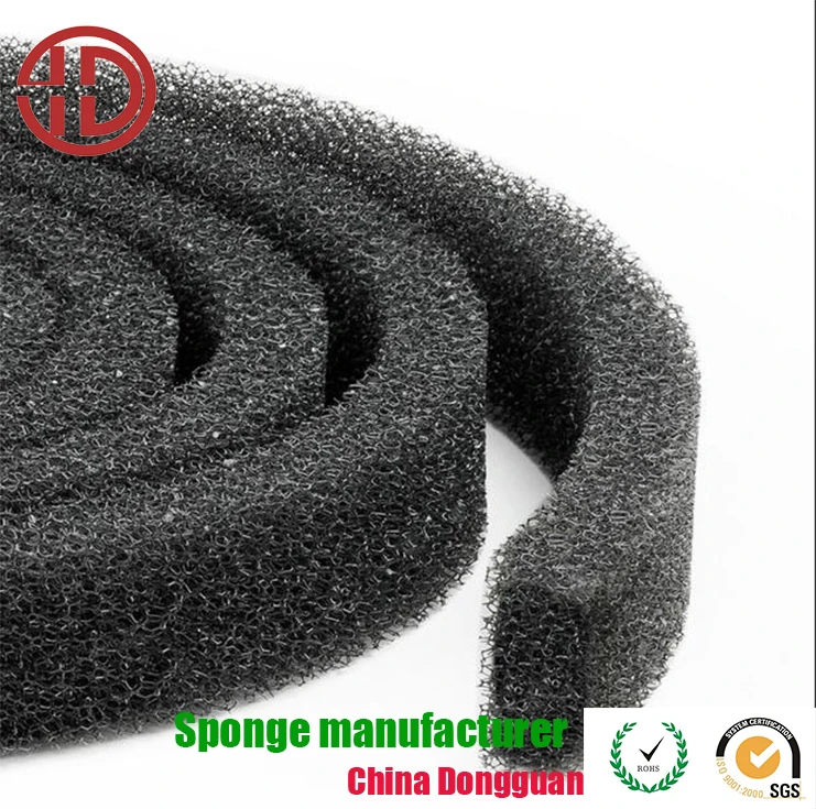 Black Custom Shape Filtration Foam Aquarium Fish Tank Filter Sponge