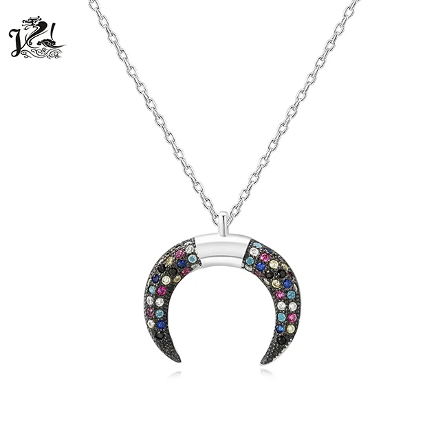 High quality fashion jewelry 925 silver Russia eagle shape pendant jewelry necklace