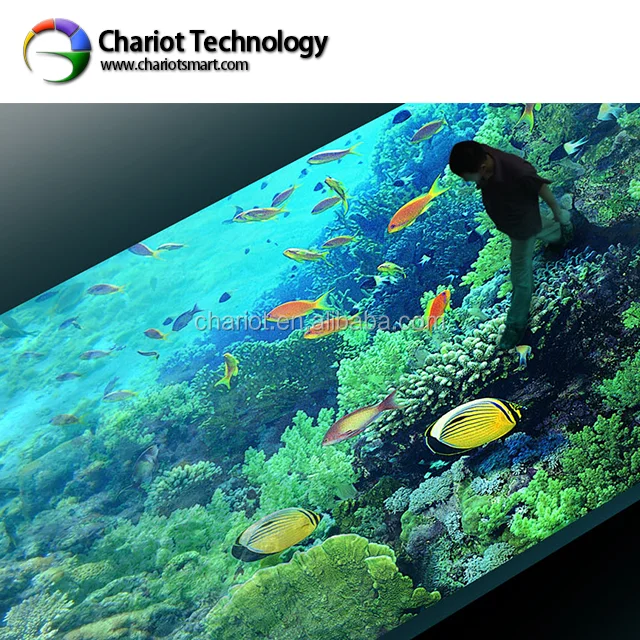 ChariotTech projector 3D interactive floor for Advertising /Wedding /Exhibition Solution All in One System