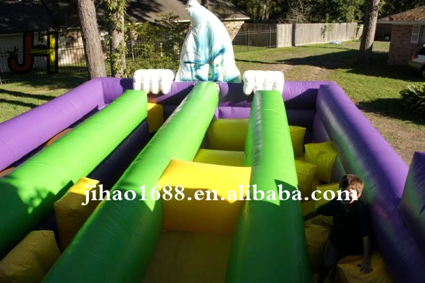 Halloween Haunted House Inflatable Obstacle Maze Bouncer Fun City Jumping Castle
