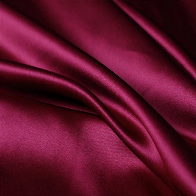 China Factory Charmeuse Silk Satin Fabric 100% Mulberry Organic 16m/m for Shirt Women Dresses Saree