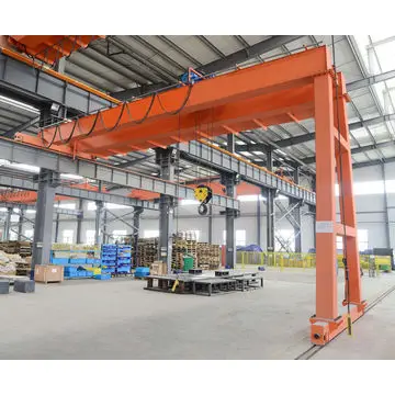 Single girder electric hoist semi half mobile gantry crane 5 ton best price