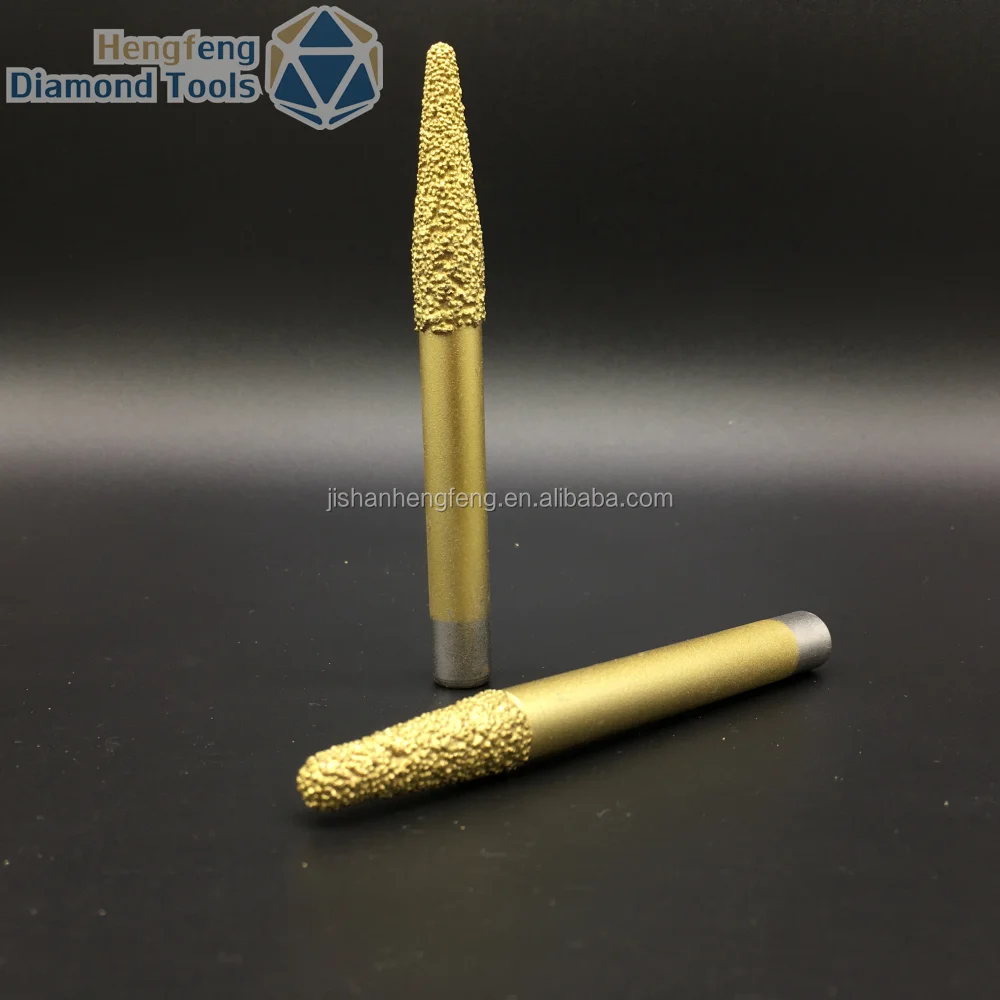 China factory engraving tools brazed diamond graver for grave stones