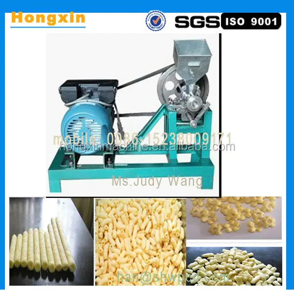 Small puffed corn snack machine corn snack extruder