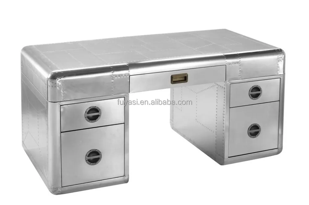 Aluminum office desk writing aviator office desks design desktop computers RTK-09