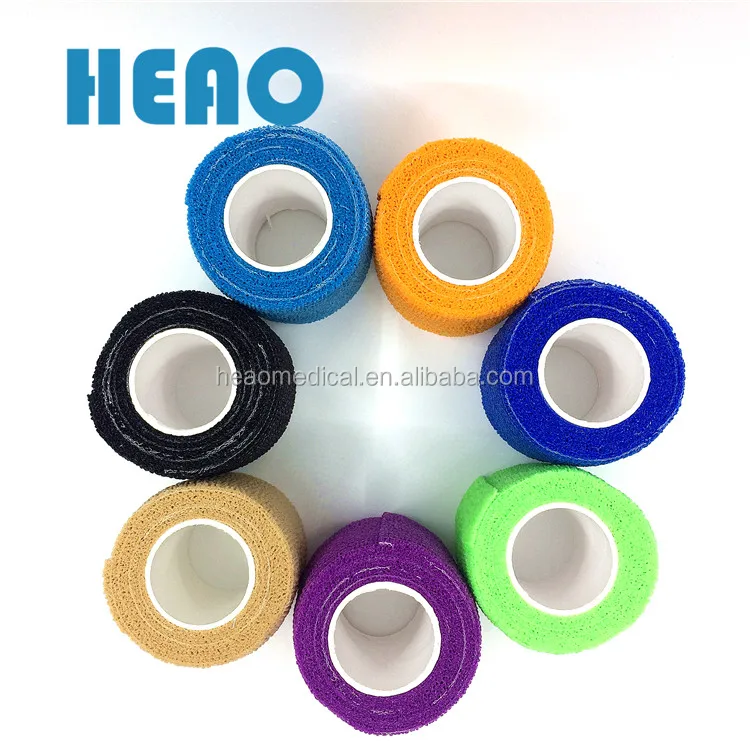 Soft non woven self elastic cohesive bandage sports athletic tape uesd in gym