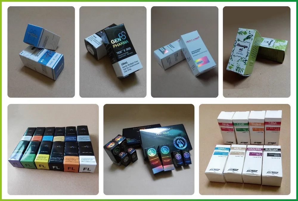 10ml custom steroid labels and box