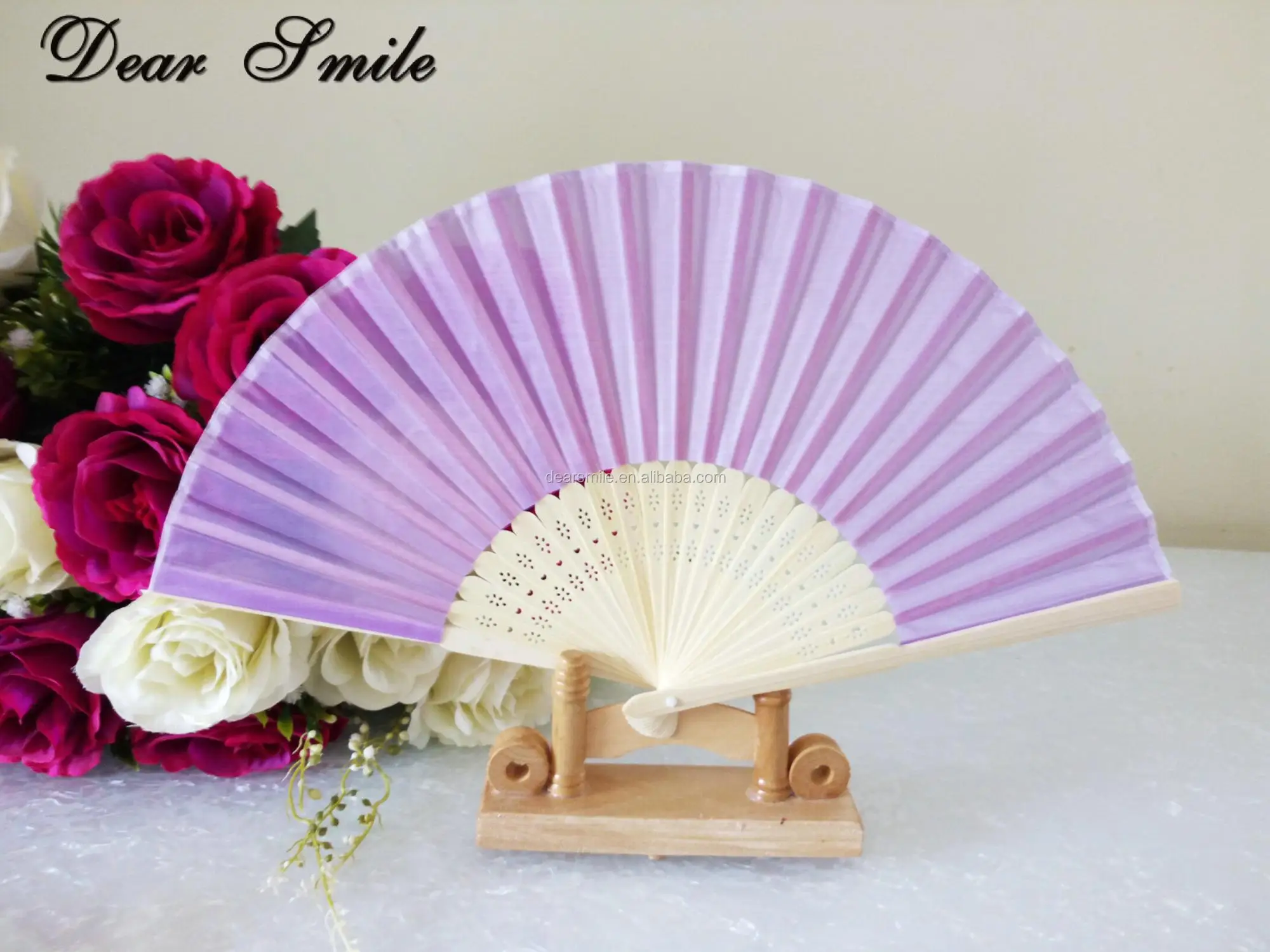 Hot Selling Summer promotional gift portable personalized hand fan folding logo bamboo hand fan