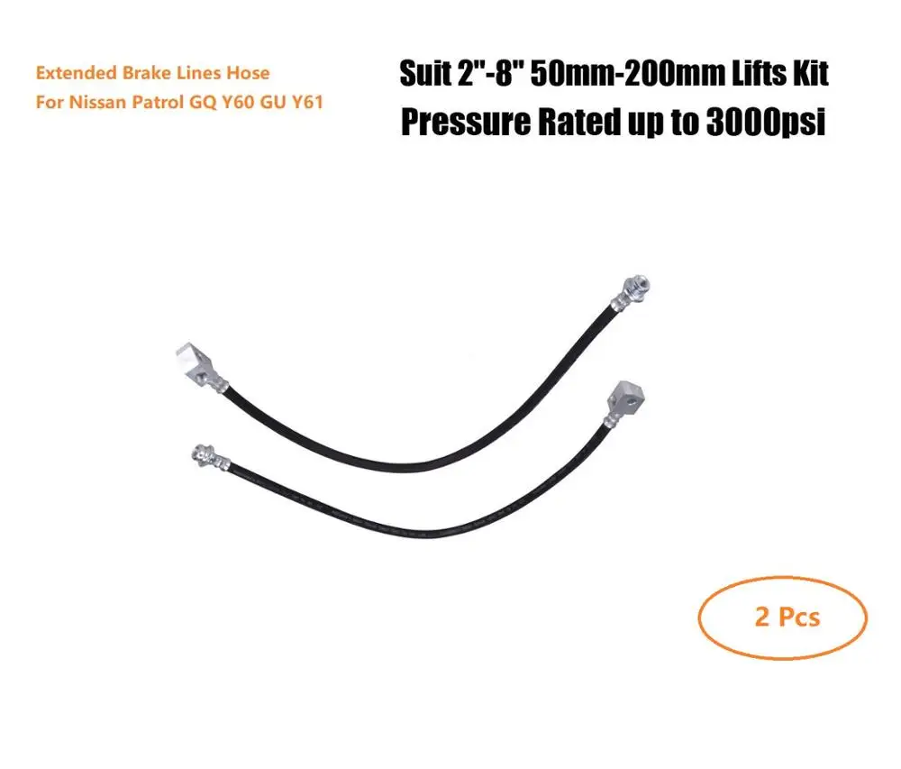 Расширенный шланг для тормозных линий для Nissan патруль GQ Y60 GU Y61, комплект подвесной пружины подъема