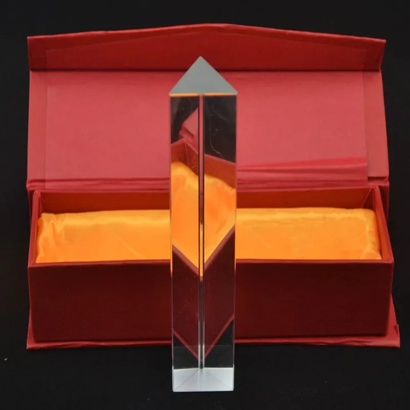 3x3x20cm 3x3x6cm 3x3x10cm 3x3x15cm Physics Home Toy Experiment kit Optical Clear Crystal Glass Triangle Prism