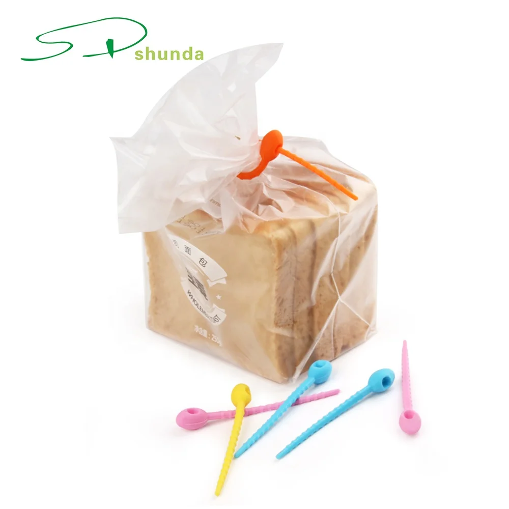 Colorful All-Purpose Household Snake Ties Reusable Twist Silicone Multi-use Smart Tie Bag Bread Food Save Cable Ties