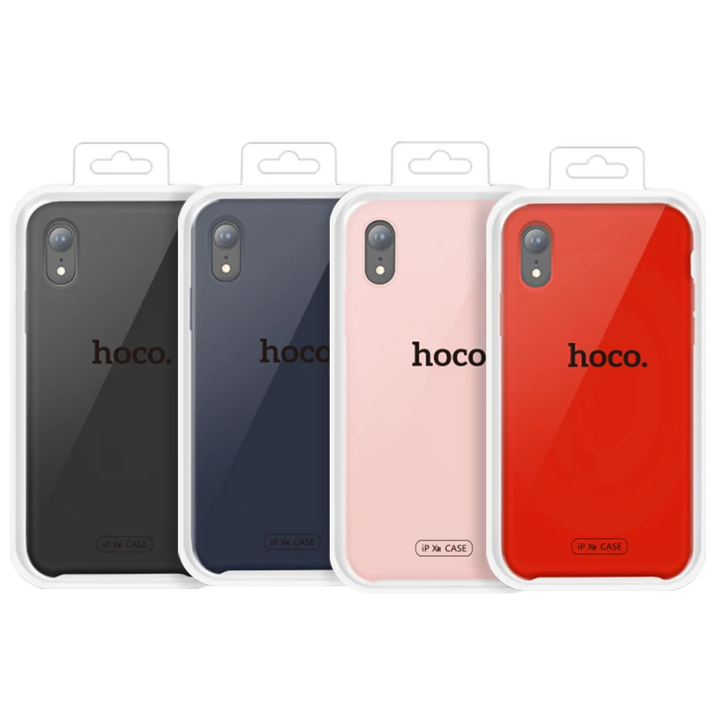 Hoco Microfiber Oil Painting Shell For IPhoneXR Pink Phone Case