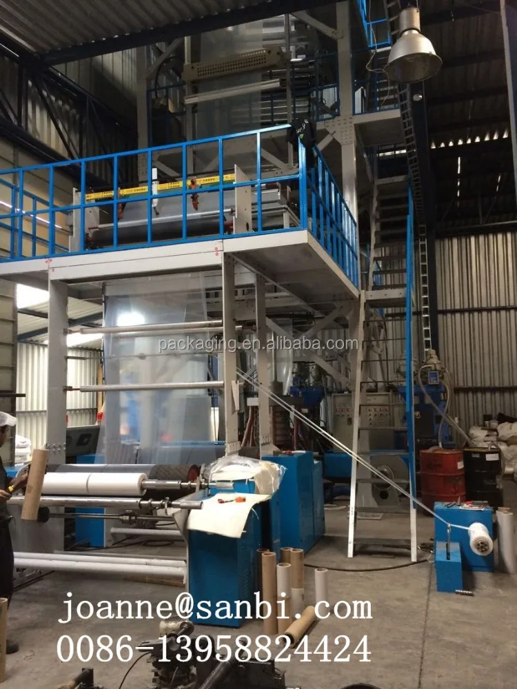 2021 Hot  High capacity Three layers PE film blow machine